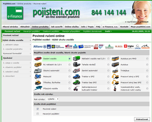 nový design uzavření povinného ručení